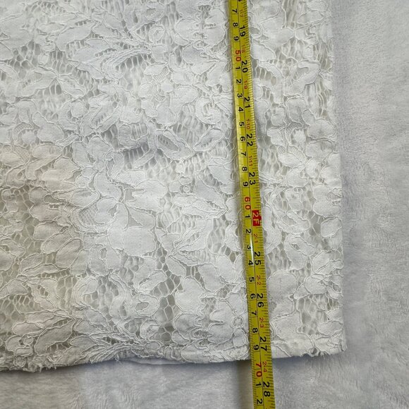 Eye Of The Neddle Womens Off Shoulder Dress Ivory Sz M/L Feminine Whismsical - Picture 9 of 16